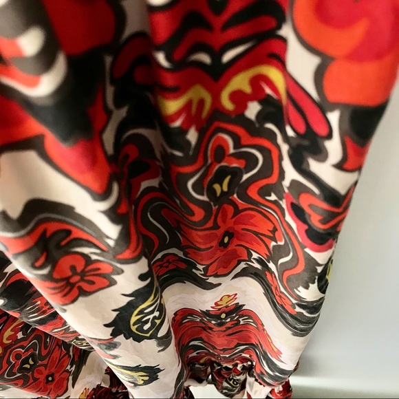 SOLD. J Crew 100% Silk Florentine Print Midi Sun Dress - Picture 5 of 15